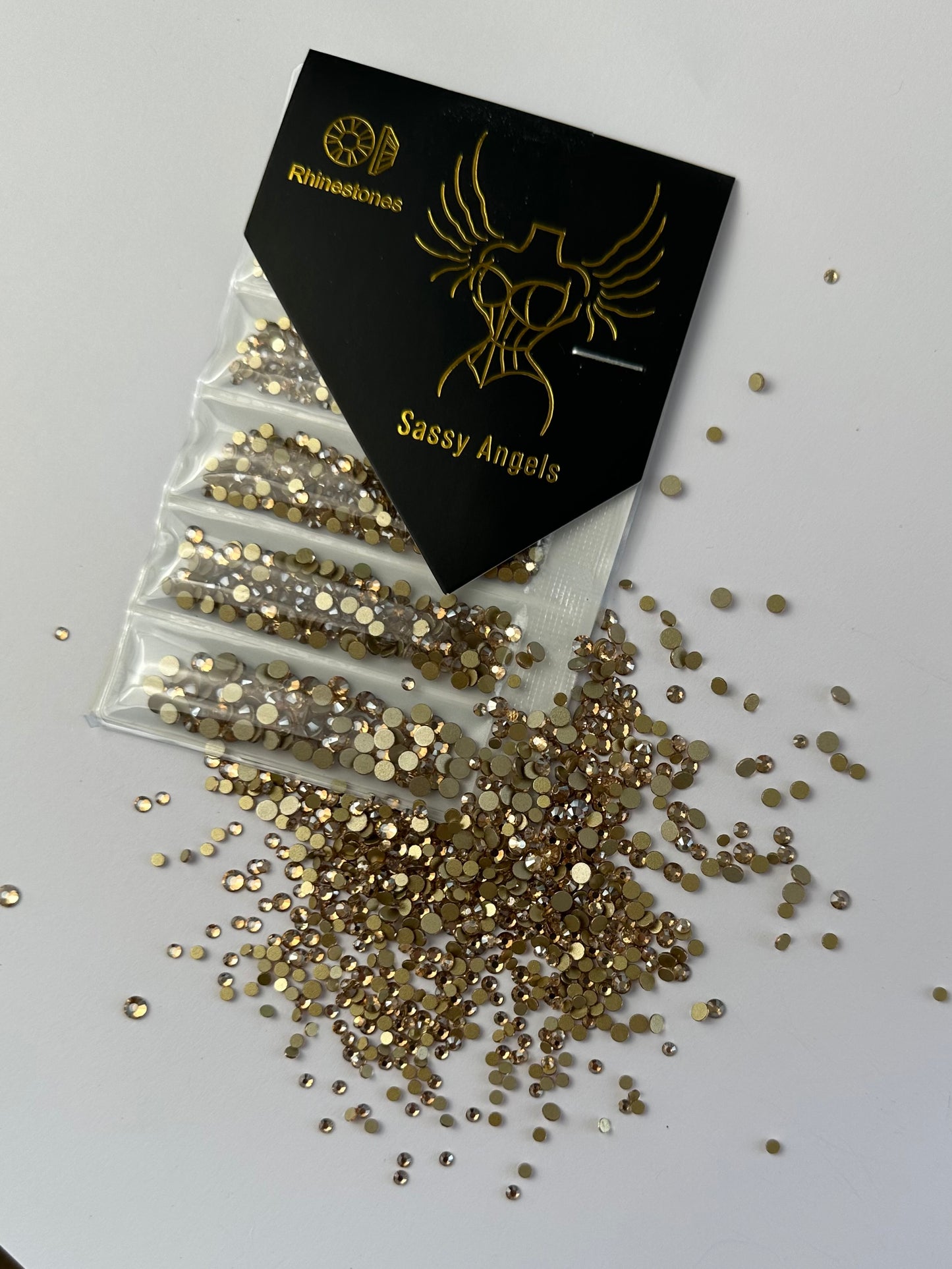 Golden Champagne Rhinestones