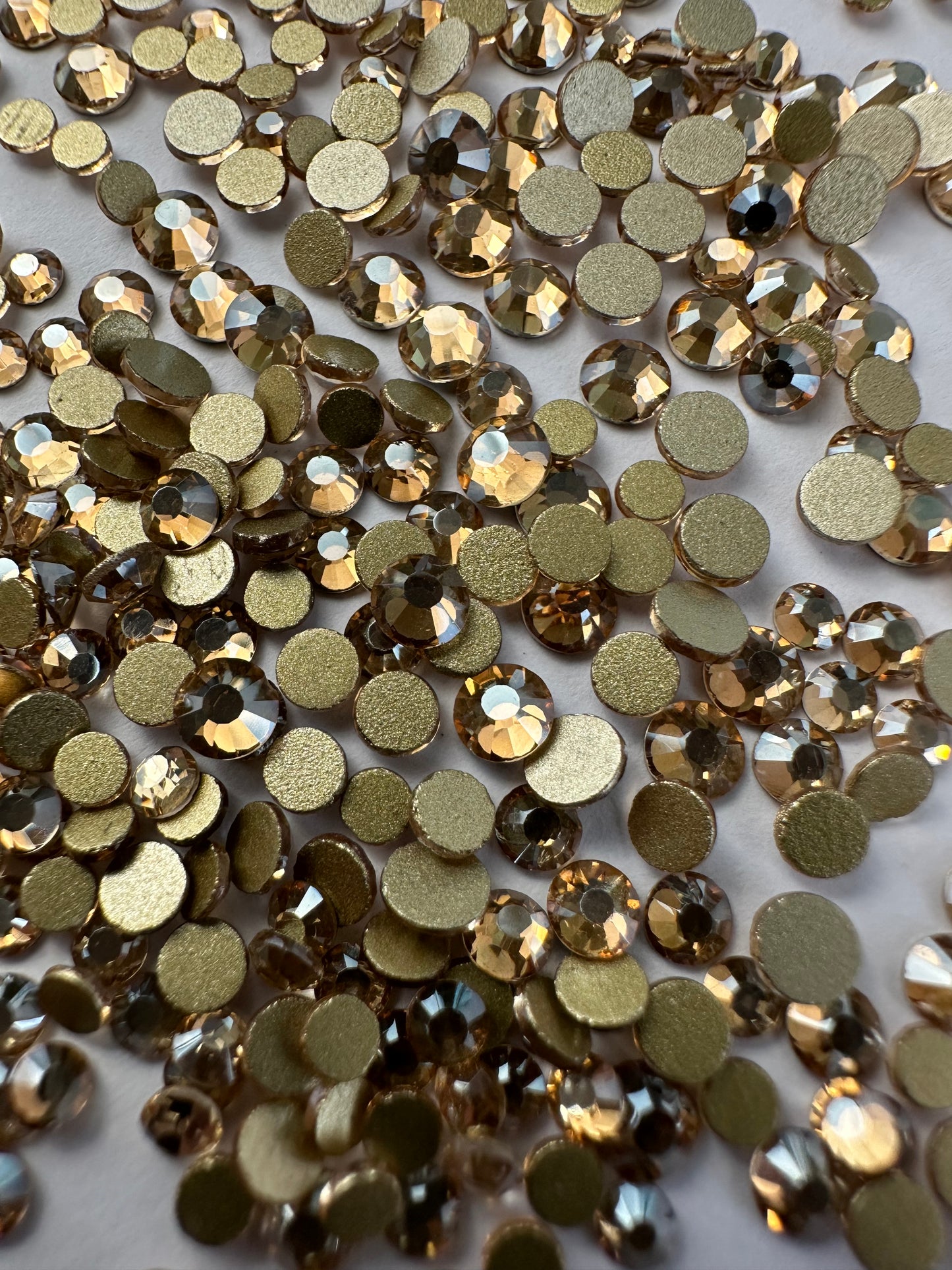 Golden Champagne Rhinestones