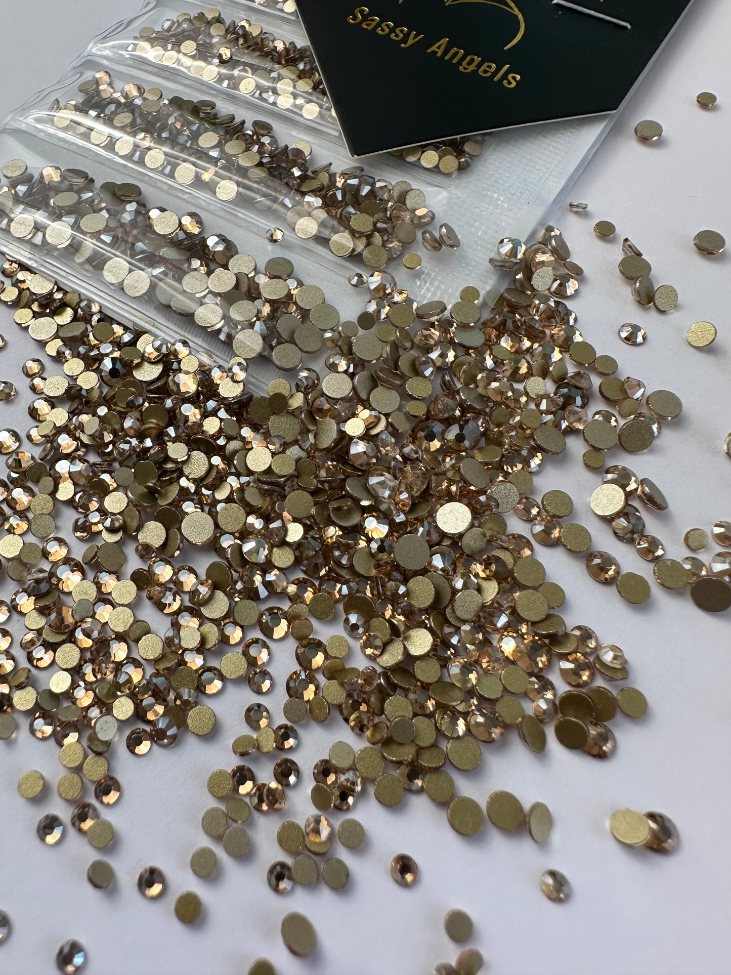 Golden Champagne Rhinestones