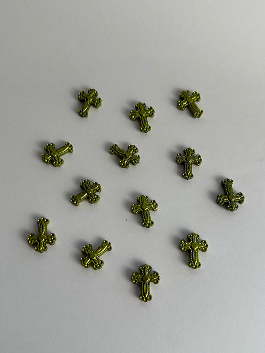 Green Chrome Crosses