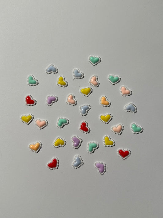 Tiny Pastel Hearts